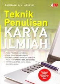 Image of TEKNIK PENULISAN KARYA ILMIAH
